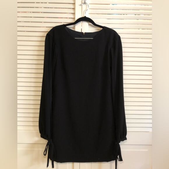 Haney Black Shift Dress with Cut Out Sleeves - Picture 5 of 9